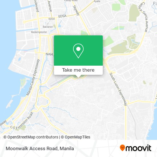 Moonwalk Access Road map