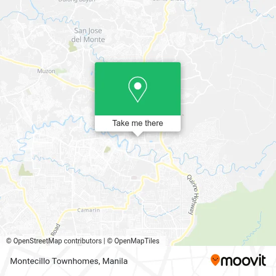 Montecillo Townhomes map