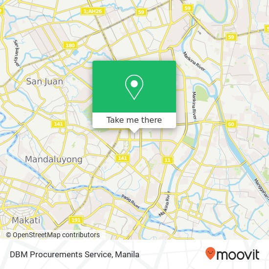 DBM Procurements Service map