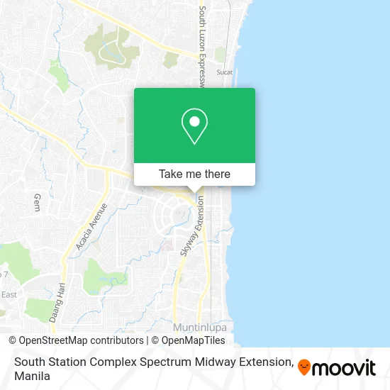 South Station Complex Spectrum Midway Extension map