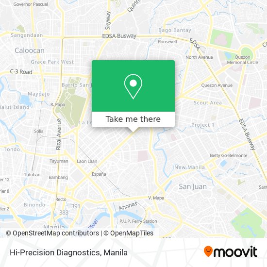 Hi-Precision Diagnostics map