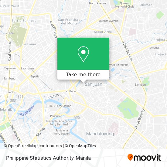 Philippine Statistics Authority map