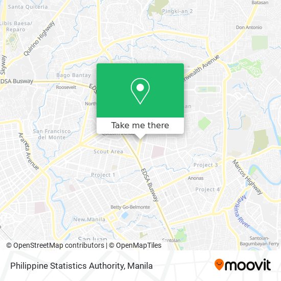 Philippine Statistics Authority map