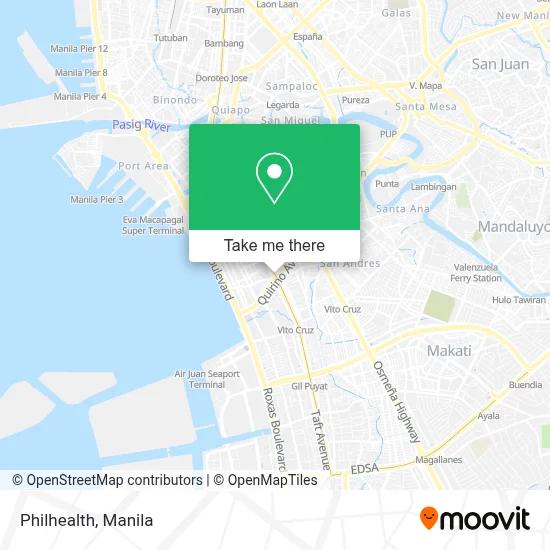 Philhealth Map How to Get to Philhealth in Manila by Bus or Train?