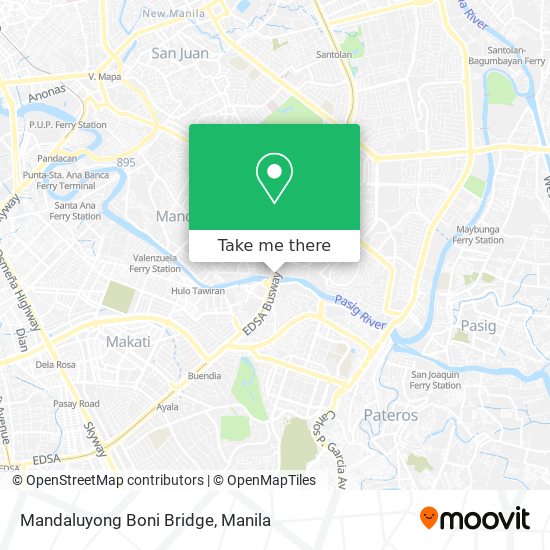 Mandaluyong Boni Bridge map