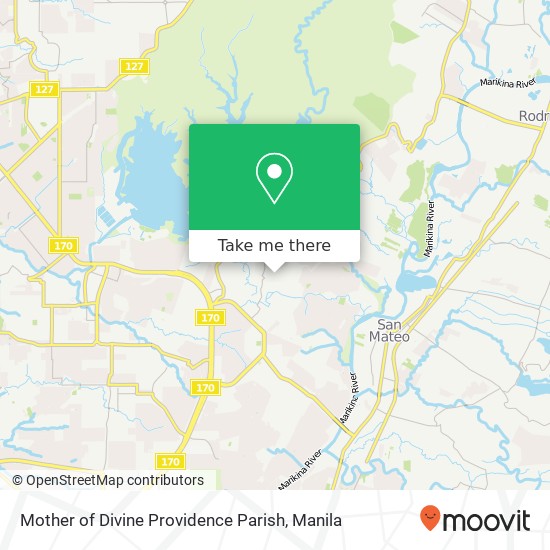 Mother of Divine Providence Parish map