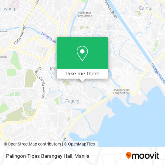 Palingon-Tipas Barangay Hall map