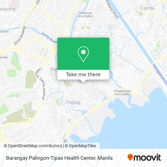 Barangay Palingon-Tipas Health Center map