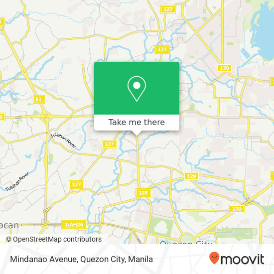 Mindanao Avenue, Quezon City map