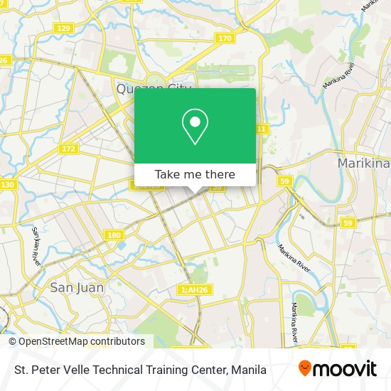 St. Peter Velle Technical Training Center map