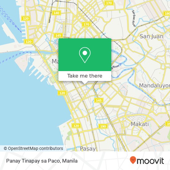 Panay Tinapay sa Paco map