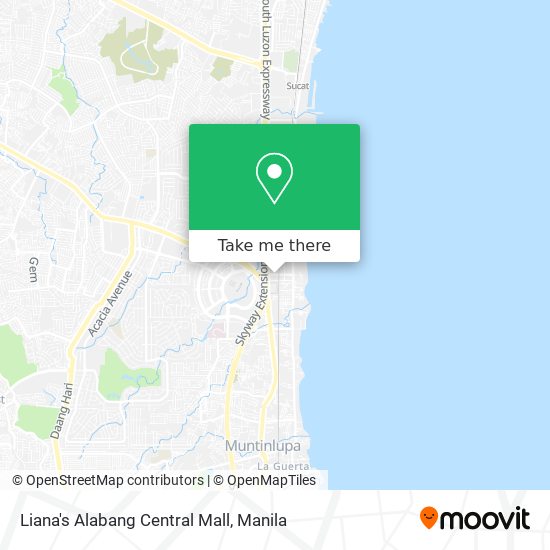 Liana's Alabang Central Mall map