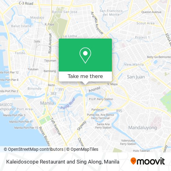 Kaleidoscope Restaurant and Sing Along map