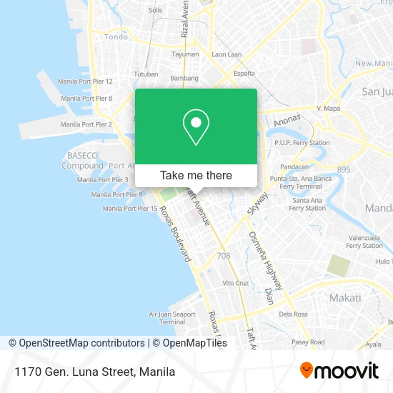 1170 Gen. Luna Street map