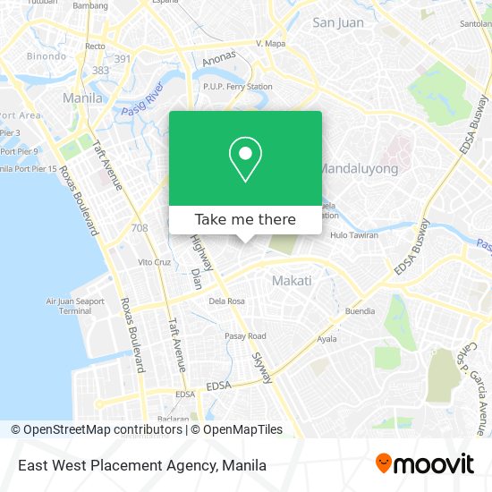 East West Placement Agency map