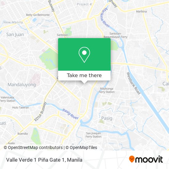 Valle Verde 1 Piña Gate 1 map