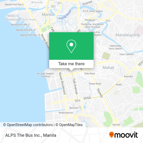 ALPS The Bus Inc. map
