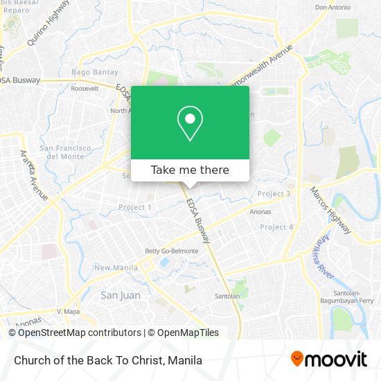 Church of the Back To Christ map