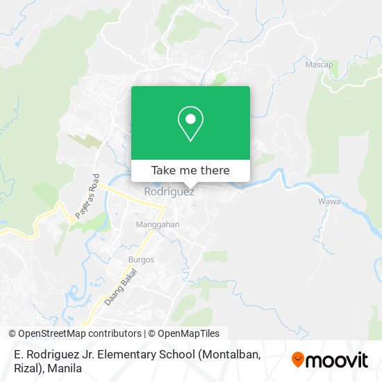 E. Rodriguez Jr. Elementary School (Montalban, Rizal) map