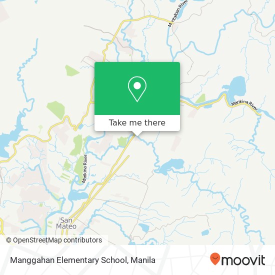 Manggahan Elementary School map