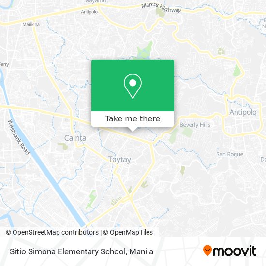 Sitio Simona Elementary School map