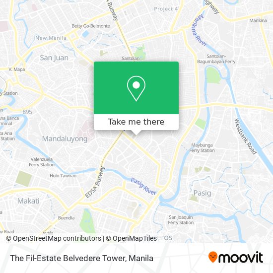 The Fil-Estate Belvedere Tower map