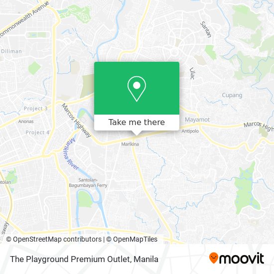 The Playground Premium Outlet map