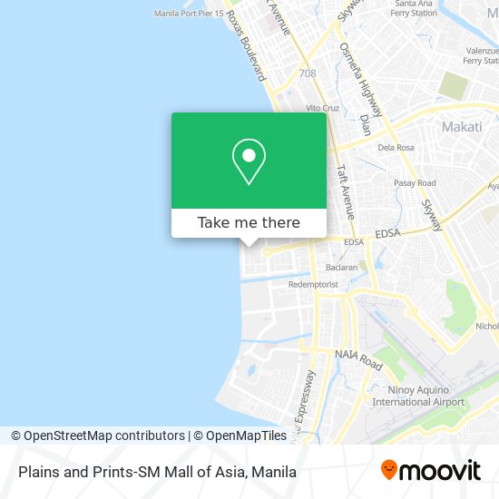 Plains and Prints-SM Mall of Asia map