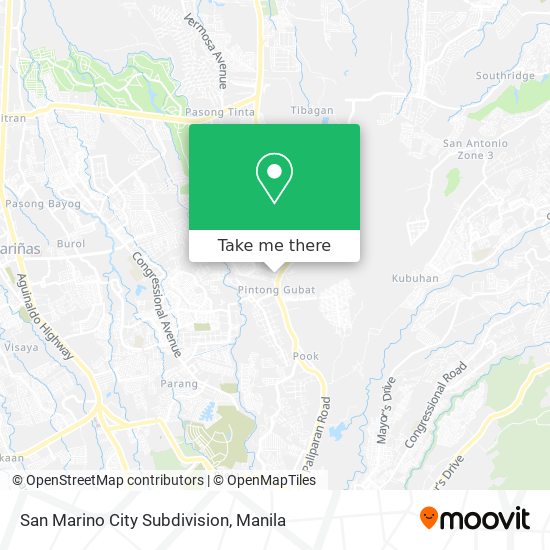 San Marino City Subdivision map