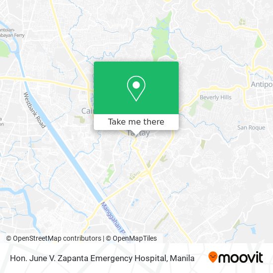 Hon. June V. Zapanta Emergency Hospital map