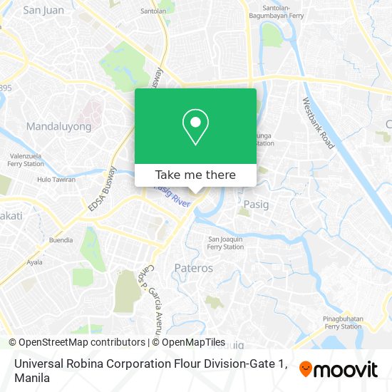 Universal Robina Corporation Flour Division-Gate 1 map