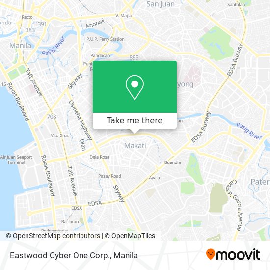 Eastwood Cyber One Corp. map