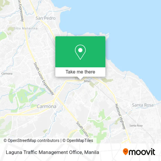 Laguna Traffic Management Office map