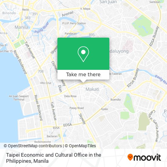 Taipei Economic and Cultural Office in the Philippines map