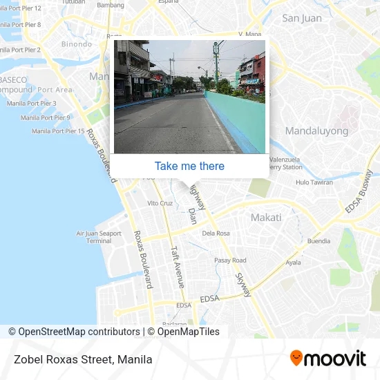 Zobel Roxas Street map