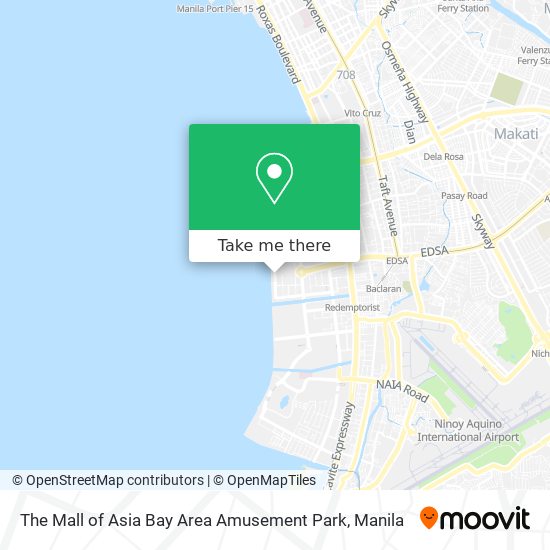 The Mall of Asia Bay Area Amusement Park map