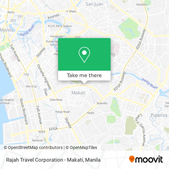 Rajah Travel Corporation - Makati map