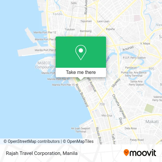 Rajah Travel Corporation map