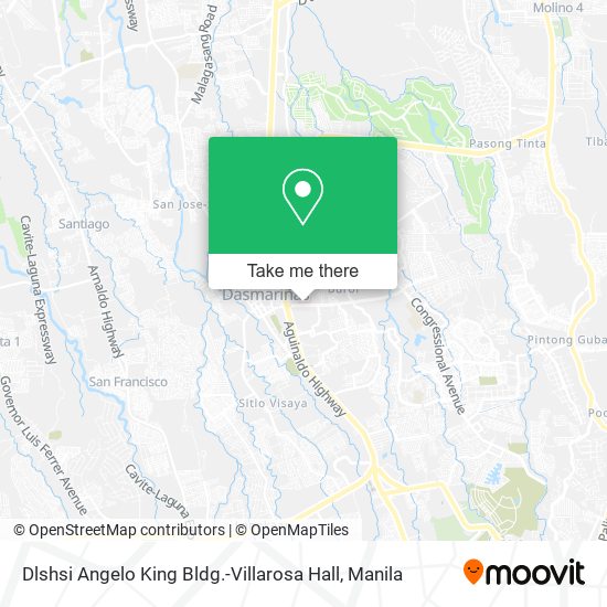 Dlshsi Angelo King Bldg.-Villarosa Hall map