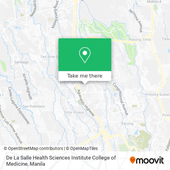 De La Salle Health Sciences Institute College of Medicine map