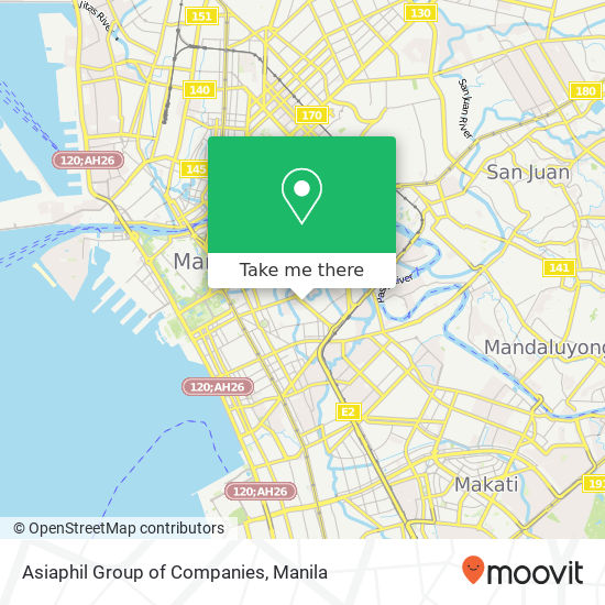 Asiaphil Group of Companies map