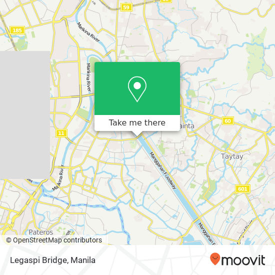 Legaspi Bridge map
