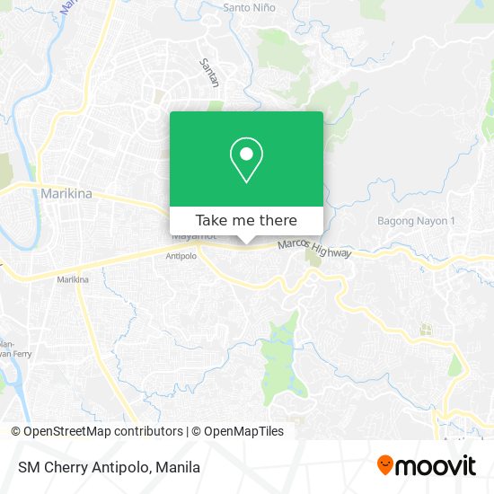 SM Cherry Antipolo map