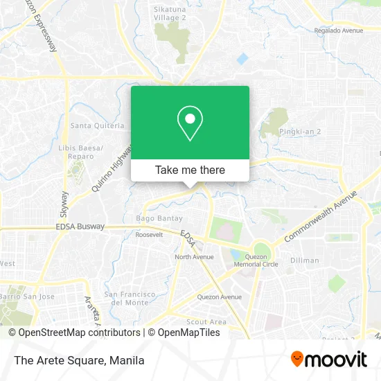 The Arete Square map