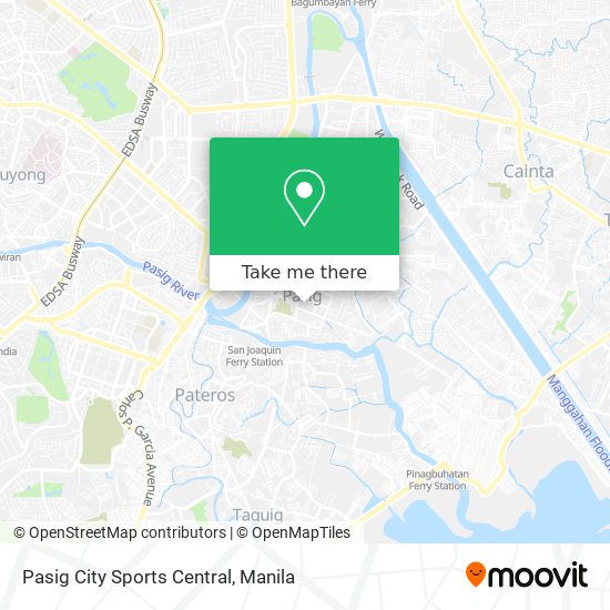 Pasig City Sports Central map