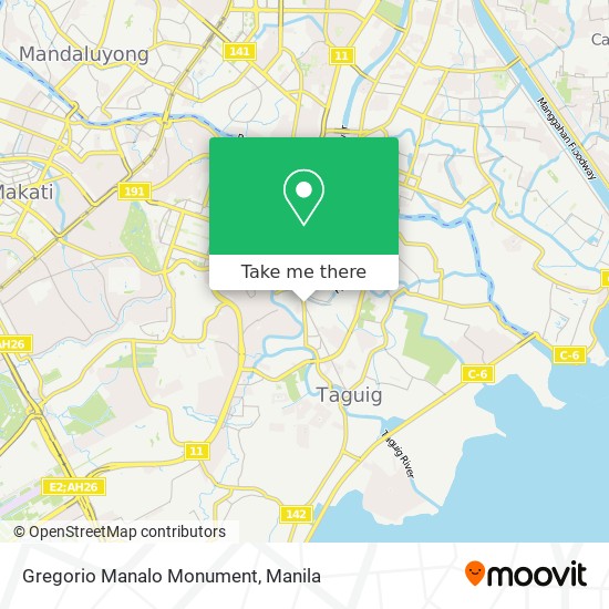 Gregorio Manalo Monument map