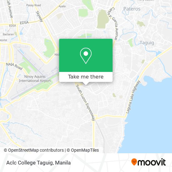 Aclc College Taguig map