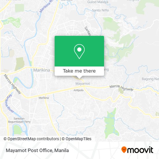 Mayamot Post Office map