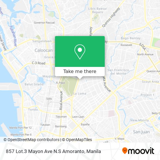 857 Lot.3 Mayon Ave N.S Amoranto map