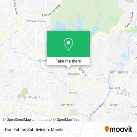 Don Fabian Subdivision map